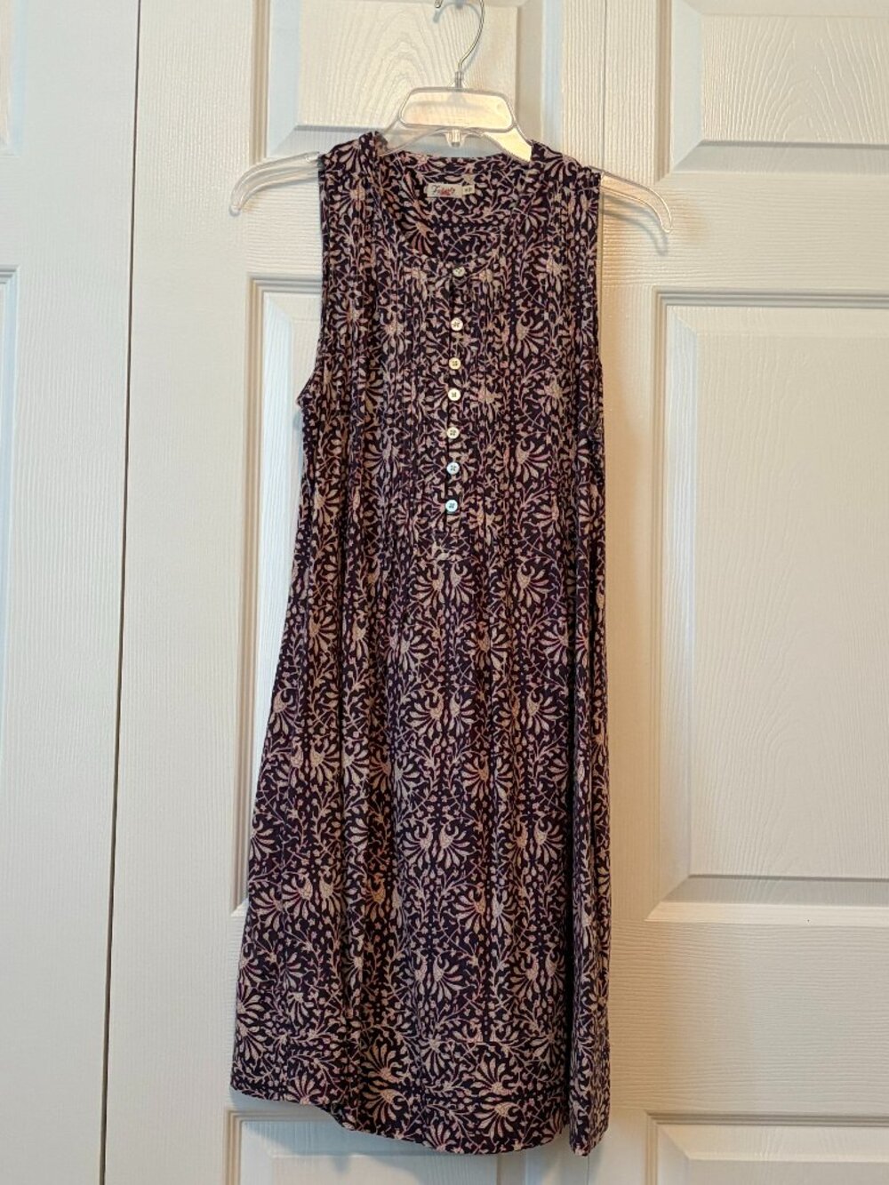 Faherty Ishe Sleeveless Pintuck Dress - Picture 1 of 9